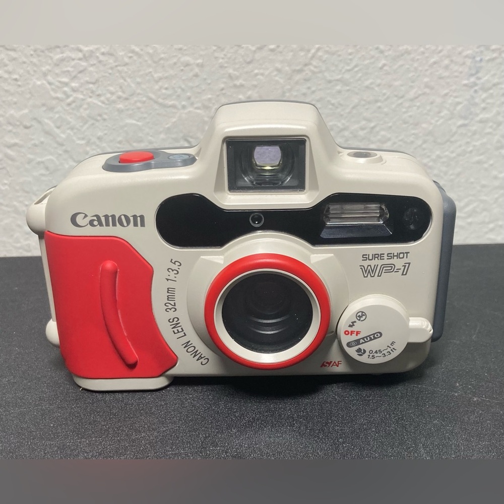 Canon SureShot WP-1 Weatherproof 35mm Film Point N Shoot Camera 32mm F/3.5 Lens